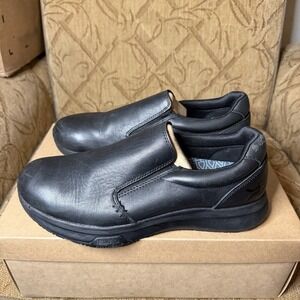 Kuru Kivi 2‎ Womens Size 11 Triple Black Classic Walking Leather Slip-On Shoes